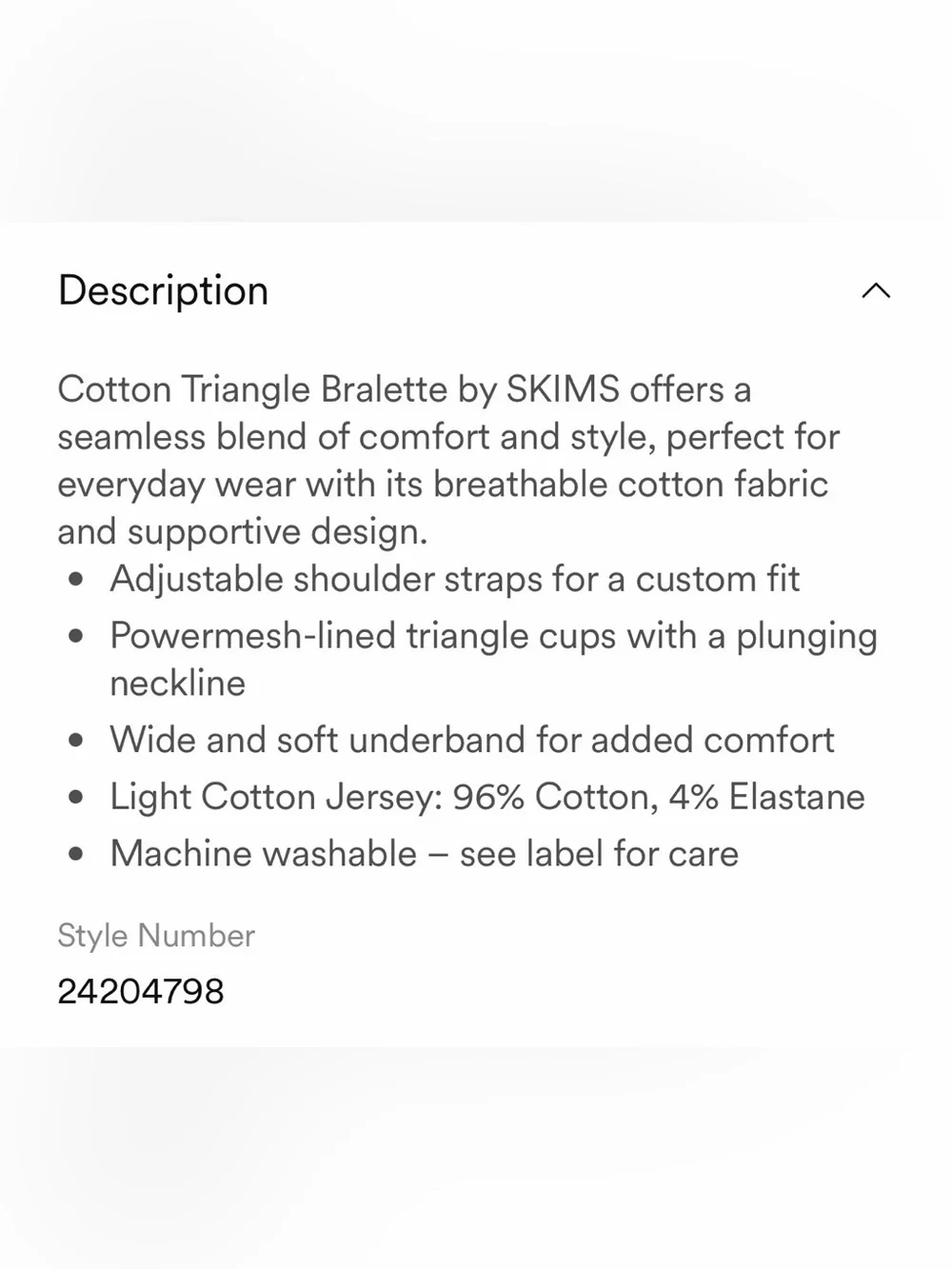 SKIMS Cotton Jersey Triangle Bralette - Bone - Picture 5 of 11